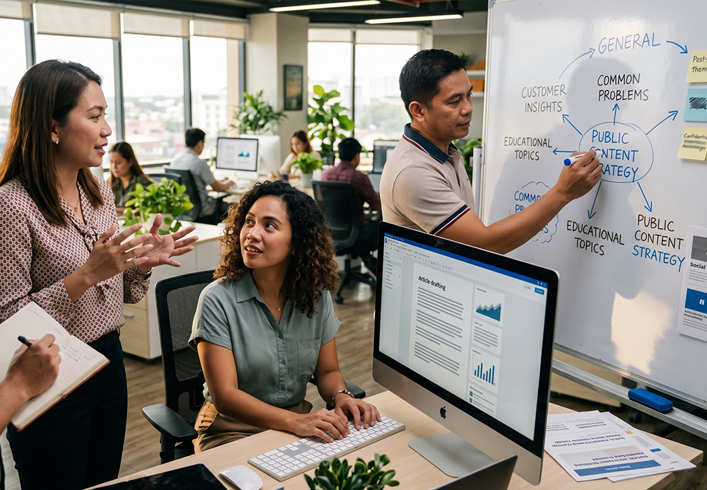 Phoenix marketing team creating content from business conversations