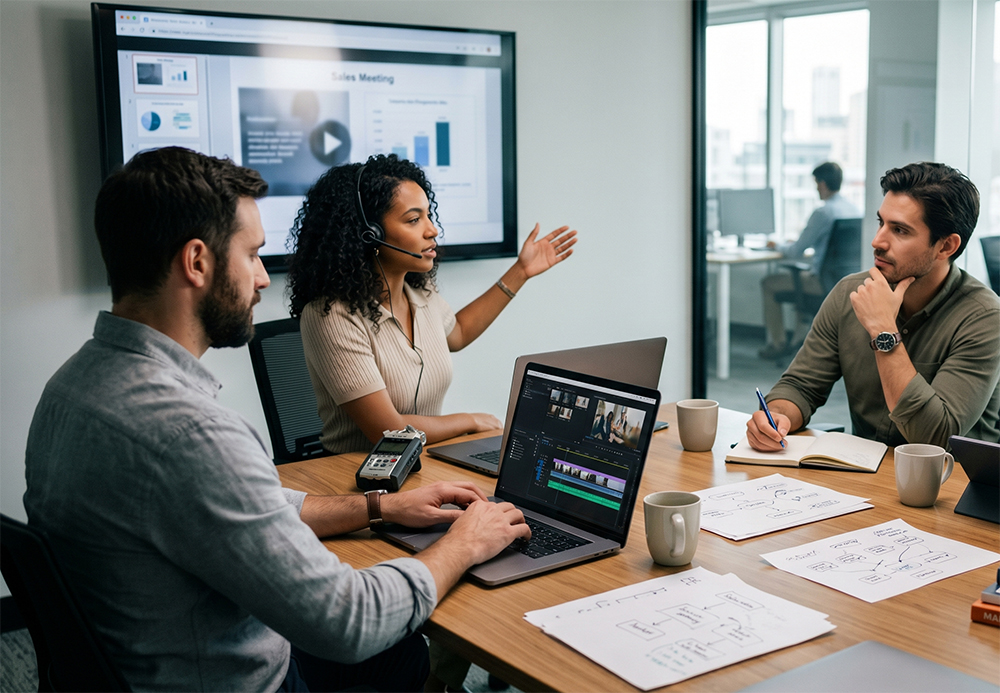 Business content repurposing workflow for videos blogs and social media