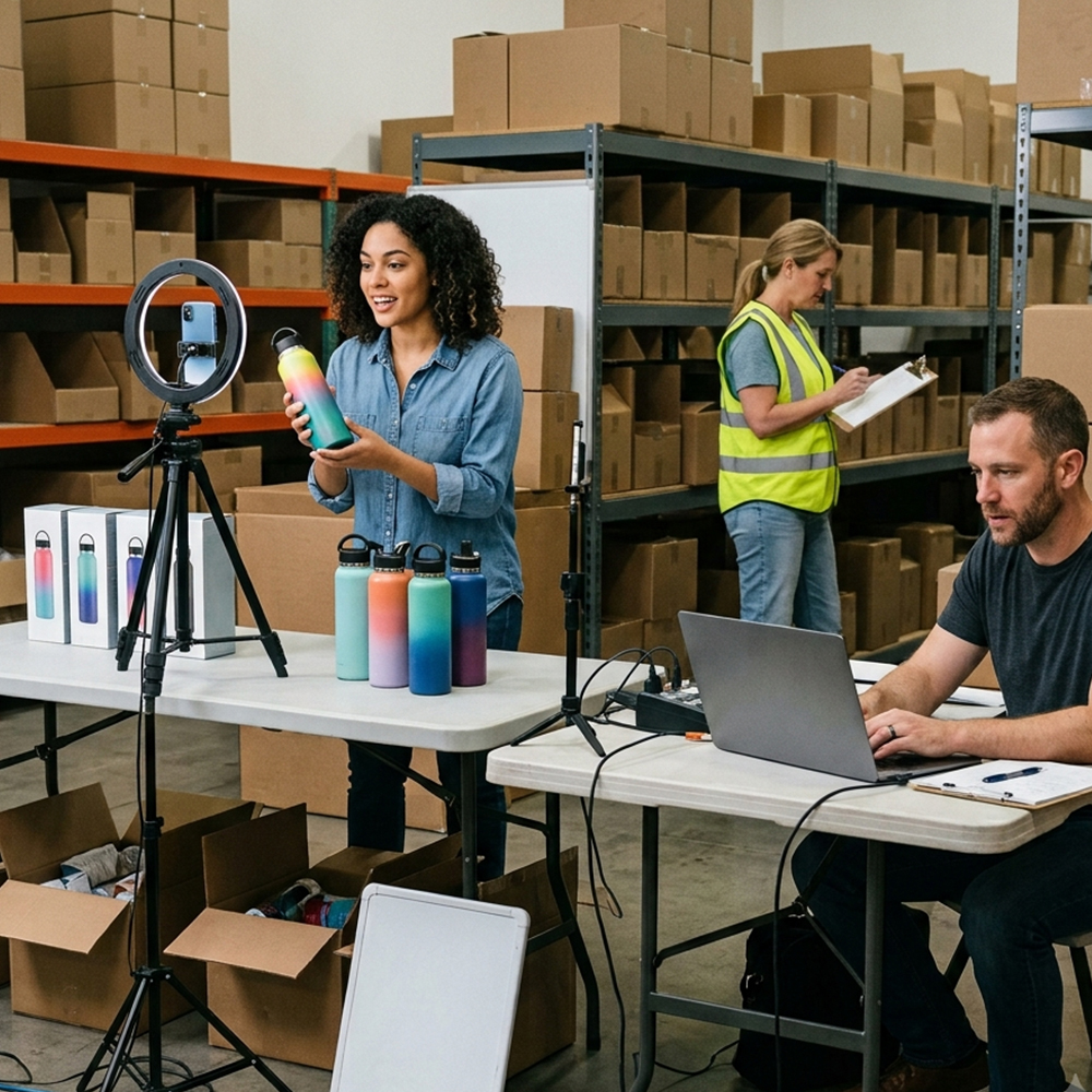 Live selling workflow for product-based businesses